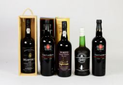 TWO 75cl BOTTLES OF TAYLORS - LATE BOTTLED VINTAGE PORT 1999, one in window box; a 75cl BOTTLE OF