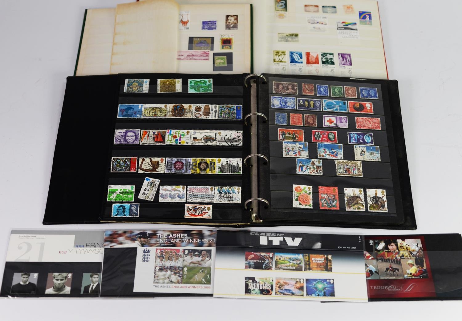 SMALL MIXED LOT OF STAMPS to include G.B. and Israel, contents of three albums - Image 2 of 2