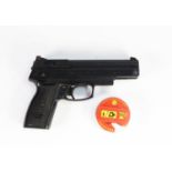 GAMO .1777 AIR PISTOL, in the form of an automatic pistol with lever action priming and a