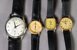 LADO SWISS GENT'S VINTAGE ANALOGUE WRISTWATCH wiht 15 jewels movement and 14 VARIOUS LADIES AND