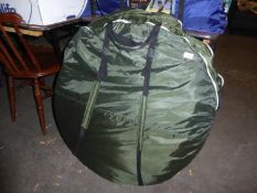 TWO POP-UP 'PITCH AND GO' TENTS, FOUR PERSON, IN BAGS