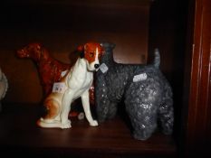 ROYAL DOULTON (BURSLEM) CERAMIC MODEL RED SETTER, (LEG A.F.)  model number M1054 (restored tail),