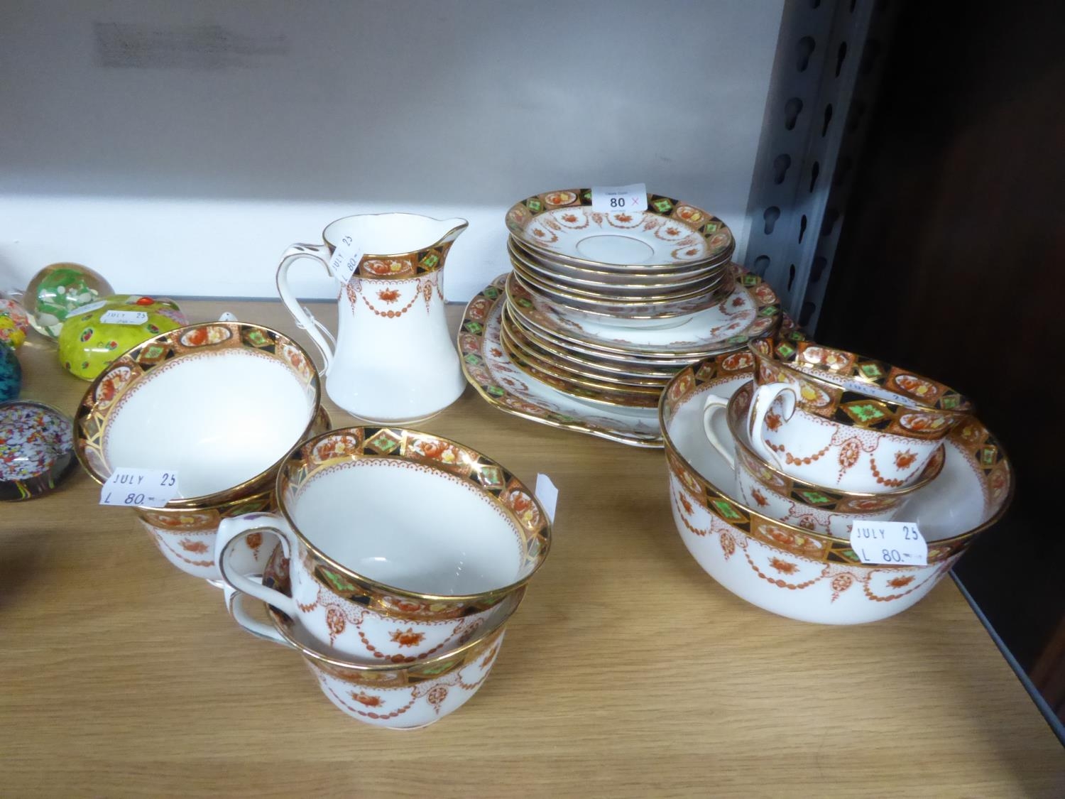 EARLY TWENTIETH CENTURY ROYAL ALBERT 21 PIECE TEA SERVICE (21)