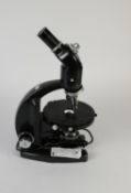 VICKERS M70/1/193 MONOCULAR POLARIZING MICROSCOPE with two objective lenses fitted, 15 1/2" (30.4cm)