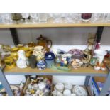 SELECTION OF ASSORTED CHINAWARE etc, to include FOUR WADE ALE JUGS and A WADE NARROW-BOAT PEN HOLDER