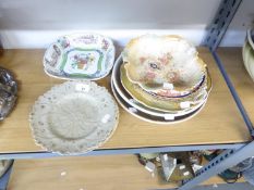ELEVEN VARIOUS ROYAL CROWN DERBY AND OTHER PLATES, DESSERT DISHES ETC....
