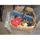 A QUANTITY OF MECHANIC’S TOOLS, SPANNERS, WOOD WORKING TOOLS AND SAWS AND GARDEN HAND TOOLS