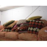 TWO SETS OF FOUR SCATTER CUSHIONS AND THREE OTHERS (11)