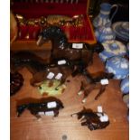 FIVE BESWICK MODEL HORSES (5)