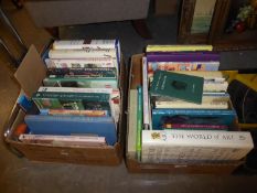 BOOKS- ART REFERENCE, VARIOUS AUTHORS, contents of two boxes, (2)