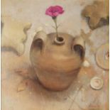 BOHUSLAV BARLOW (b.1947) OIL ON CANVAS ‘Desert Flower’ Signed and dated (19)95, titled in pencil