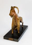 JOHN MULVEY (b.1939) Cast and polished bronze sculpture 'RAM' Signed with initials and dated 1973,