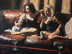 FABIAN PEREZ (b.1967) ARTIST SIGNED LIMITED EDITION COLOUR PRINT ‘Eugie and Geo II’, (21/195) no