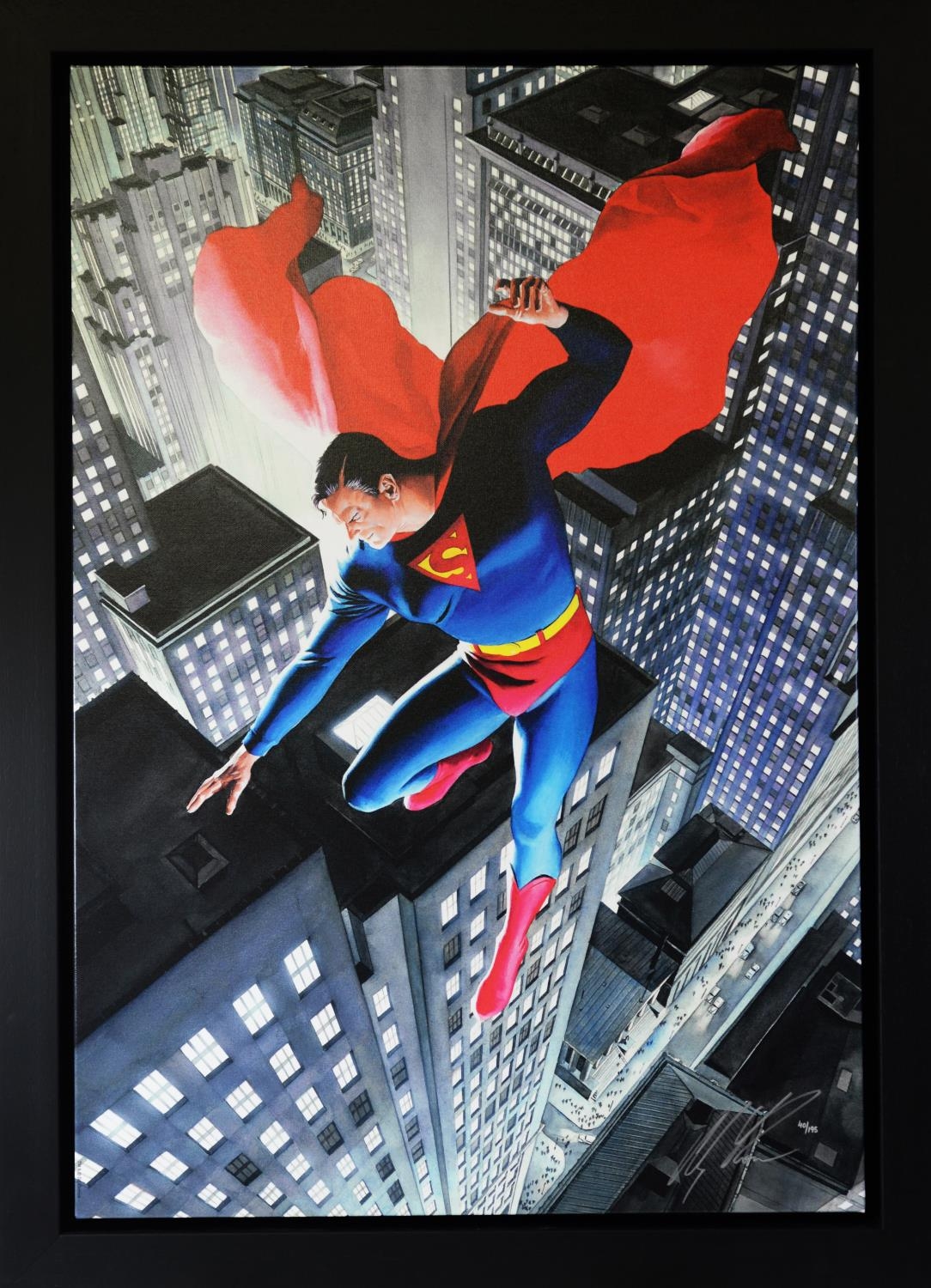 ALEX ROSS (b.1970) FOR DC COMICS ARTIST SIGNED LIMITED EDITION COLOUR PRINT ‘Superman: Twentieth - Image 2 of 3