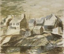 NORMAN JAQUES (1922-2014) TWO LIMITED EDITION COLOUR PRINTS ‘Moelfre Bay’, (11/15) Signed 22” x