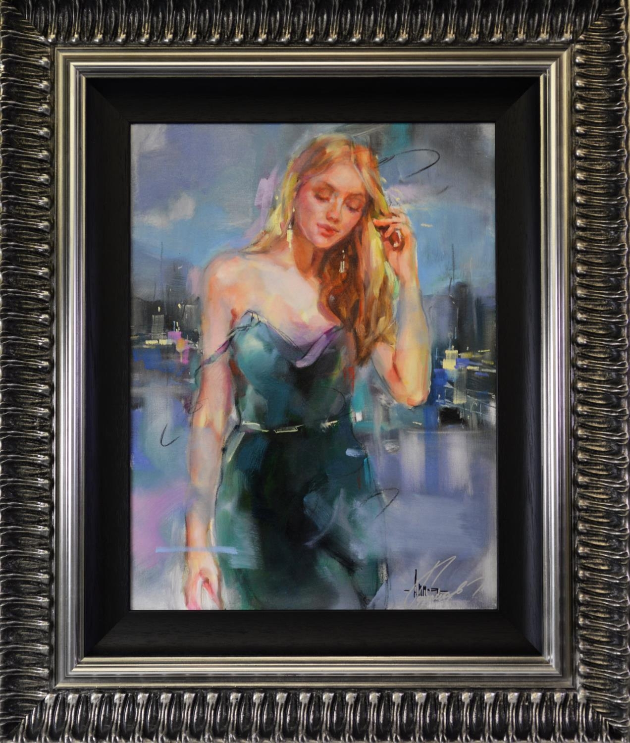 ANNA RAZUMOVSKAYA (MODERN) MIXED MEDIA ON CANVAS ‘How I knew’ Signed, titled to gallery label and - Image 2 of 3