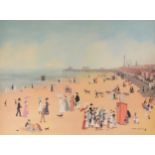 HELEN BRADLEY TWO ARTIST SIGNED COLOUR PRINTS Blackpool South Short Station, 22in x 16in (57 x 40cm)