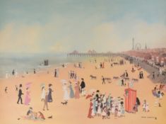 HELEN BRADLEY TWO ARTIST SIGNED COLOUR PRINTS Blackpool South Short Station, 22in x 16in (57 x 40cm)