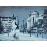 ARTHUR DELANEY (1927-1987) ARTIST SIGNED LIMITED EDITION COLOUR PRINT Piccadilly, Manchester, (89/