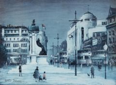 ARTHUR DELANEY (1927-1987) ARTIST SIGNED LIMITED EDITION COLOUR PRINT Piccadilly, Manchester, (89/