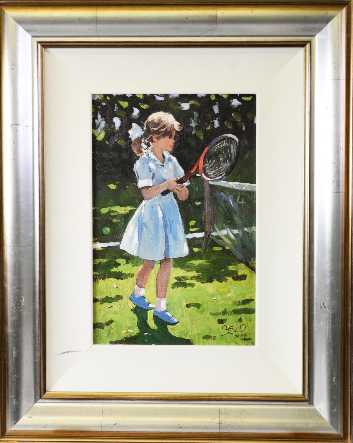 SHEREE VALENTINE DAINES (b.1959) ARTIST SIGNED LIMITED EDITION COLOUR PRINT ‘Playful Times I’ (34/ - Image 2 of 3