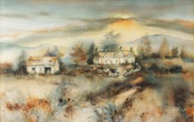 GILLIAN MCDONALD (TWENTIETH/ TWENTY FIRST CENTURY) WATERCOLOUR ‘Farm House Study’ Signed, titled
