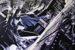 ALEX ROSS (b.1970) FOR DC COMICS ARTIST SIGNED LIMITED EDITION COLOUR PRINT ‘Batman: Knight over