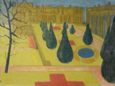 MARGARET GUMUCHIAN (1928 - 1999) OIL PAINTING ON BOARD Lyme Hall, Disley Signed lower right, Royal
