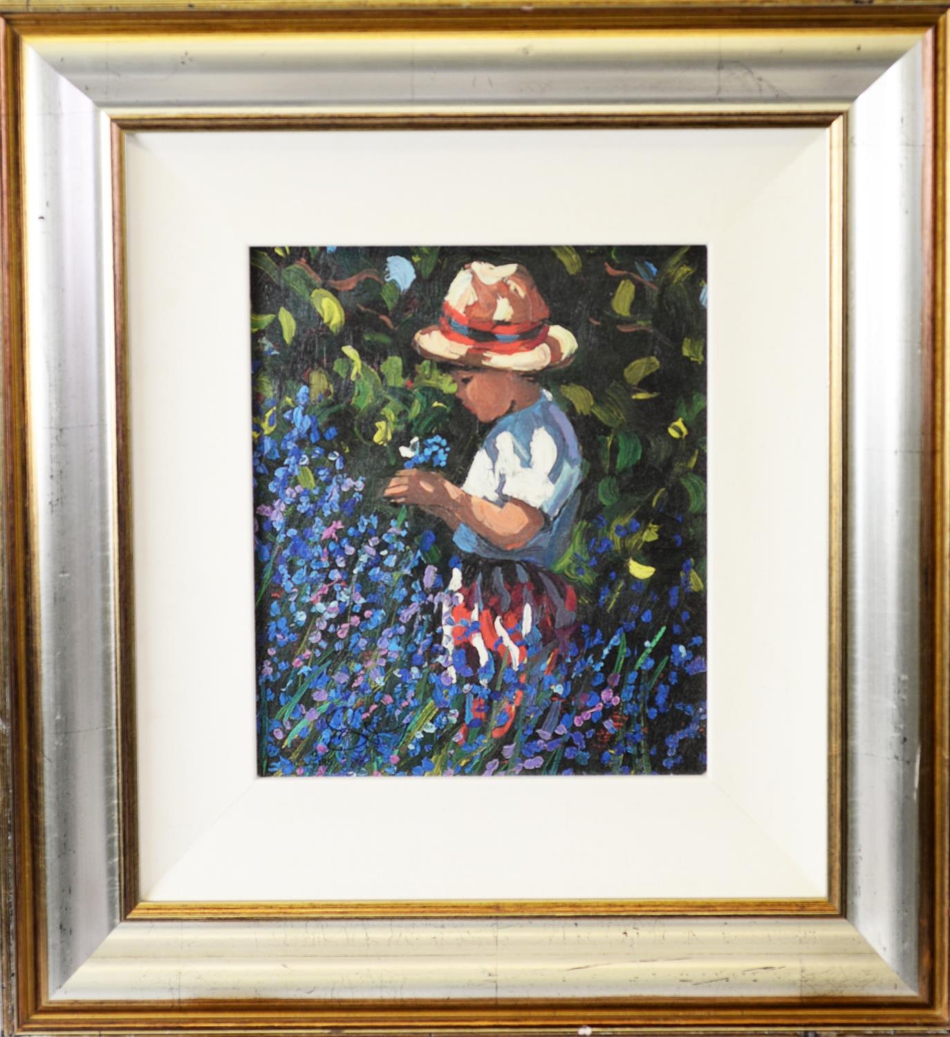 SHEREE VALENTINE DAINES (b.1959) ARTIST SIGNED LIMITED EDITION COLOUR PRINT ‘Picking Bluebells’ ( - Image 2 of 3