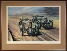 DION PEARS (1929-1985) ARTIST SIGNED LIMITED EDITION COLOUR PRINT 'Racing Green' numbered 71/500