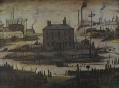 AFTER L.S. LOWRY FIVE UNSIGNED COLOUR PRINTS ‘An Island’ 16 1/2in x 22 ½in (42cm x 57cm) unframed