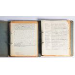 MILITARY HISTORY, Manuscript, PAUL ABBOT. A ring bound file titled, Small West European States, with