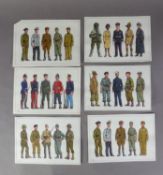MILITARY HISTORY, MANUSCRIPT. A selection of 17 original colour illustrations by PAUL ABBOT 1930-