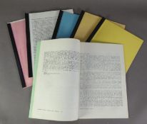 MILITARY HISTORY, MANUSCRIPT. A selection of typed manuscripts by PAUL ABBOT 1930-2020, titles to