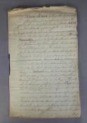 MARITIME MANUSCRIPT. A handwritten letter, PUBLIC INSTRUMENT OF PROTEST, dated 21st July 1813,