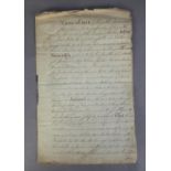 MARITIME MANUSCRIPT. A handwritten letter, PUBLIC INSTRUMENT OF PROTEST, dated 21st July 1813,