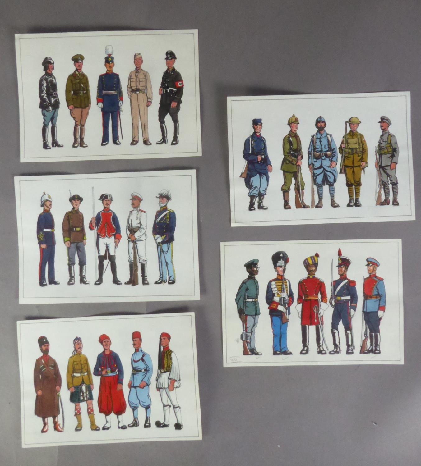 MILITARY HISTORY, MANUSCRIPT. A selection of 17 original colour illustrations by PAUL ABBOT 1930- - Image 3 of 3