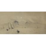 ROWLAND LANGMAID (1897-1956) PAIR OF ARTIST SIGNED ETCHINGS Yachts racing off the coast 6 ¼” X