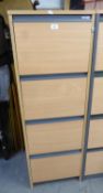 CONTRA PLAN BLOND BEECHWOOD 4 DRAWER FILING CABINET