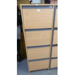 CONTRA PLAN BLOND BEECHWOOD 4 DRAWER FILING CABINET