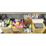 KITCHEN AND DOMESTIC SUNDRY ITEMS INCLUDING; CLEANING PRODUCTS, TEA AND BATH TOWELS, ANTI SLIP MATS,