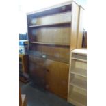 A PAIR OF 1960's/70's TEAK LIBRARY BOOKCASES, 4' X 6'8" HIGH