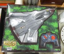 A BOXED AVENTURE FORCE ACTION RIFLE, 'TOMCAT FIGHTER JET', PLASTIC MODEL
