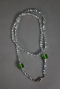 LONG CRYSTAL BEAD NECKLACE