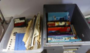 A LARGE QUANTITY OF MAINLY AVIATION BOOKS, VARIOUS GENERAL TITLES AS WELL AS MORE SPECIAL