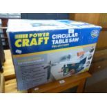 'POWER CRAFT’ CIRCULAR TABLE SAW, PBS – 205/1000N, BOXED