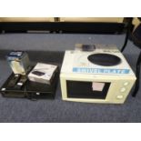 FERGUSON VIDEO RECORDER; MICROWAVE OVEN; JUG KETTLE, ETC.