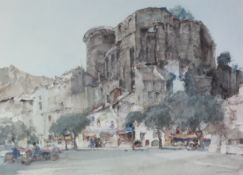 SIR WILLIAM RUSSELL FLINT ARTIST SIGNED COLOUR PRINT ‘La Voulte sur Rhone’ 17 ½” x 24” (44.4cm x