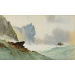 FRANCIS JAMIESON (1895-1950) PAIR OF WATERCOLOURS Coastal views Signed 7 ½” x 12 ¼” (19cm x 31.1cm),