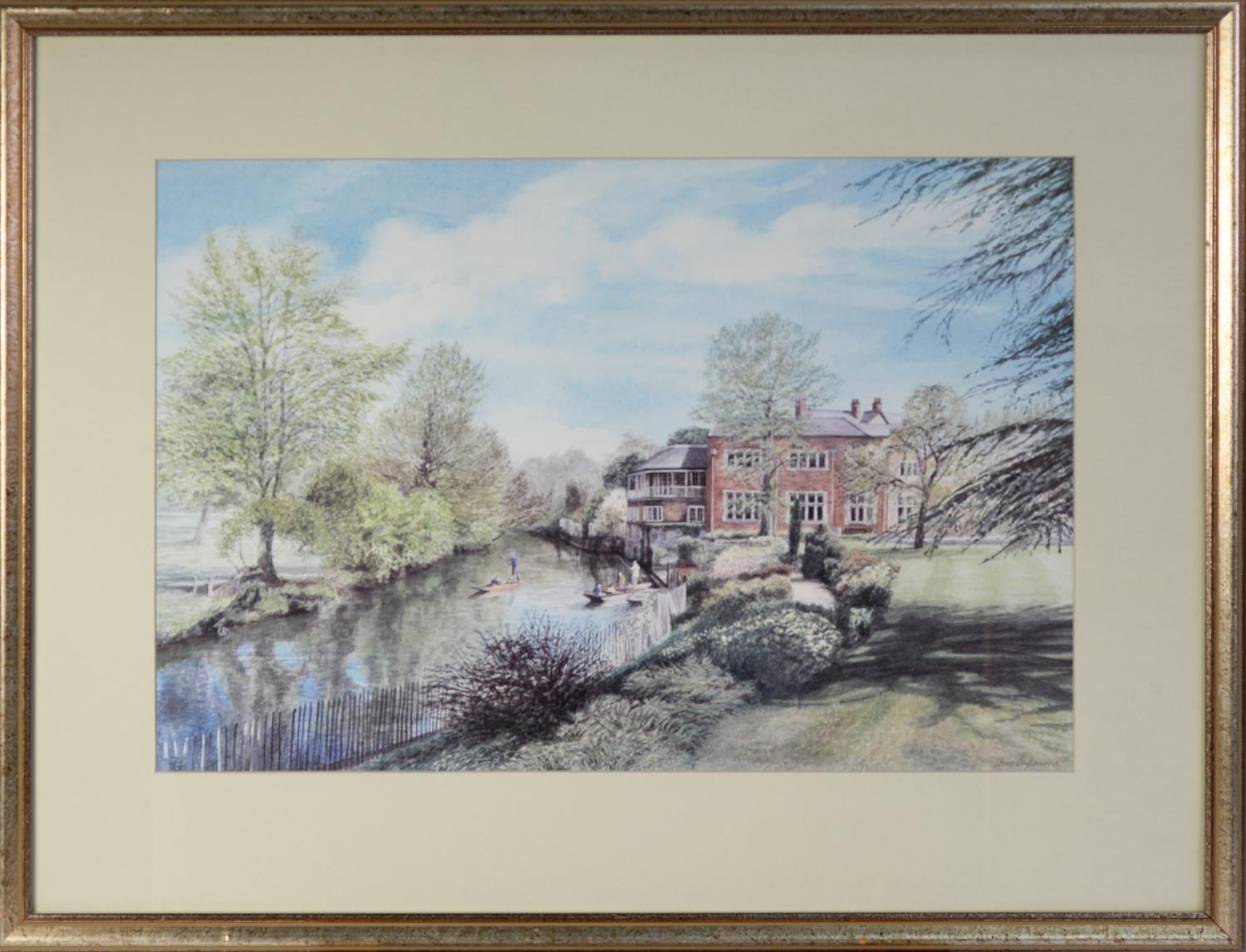 JANE CARPANINI (b.1949) PAIR OF ARTIST SIGNED LIMITED EDITION COLOUR PRINTS St. Hilda’s College, - Image 3 of 4